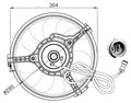 Вентилятор охлаждения AUDI A4 (9400)/A6 (9804)/A8 (9410)/ Passat 00